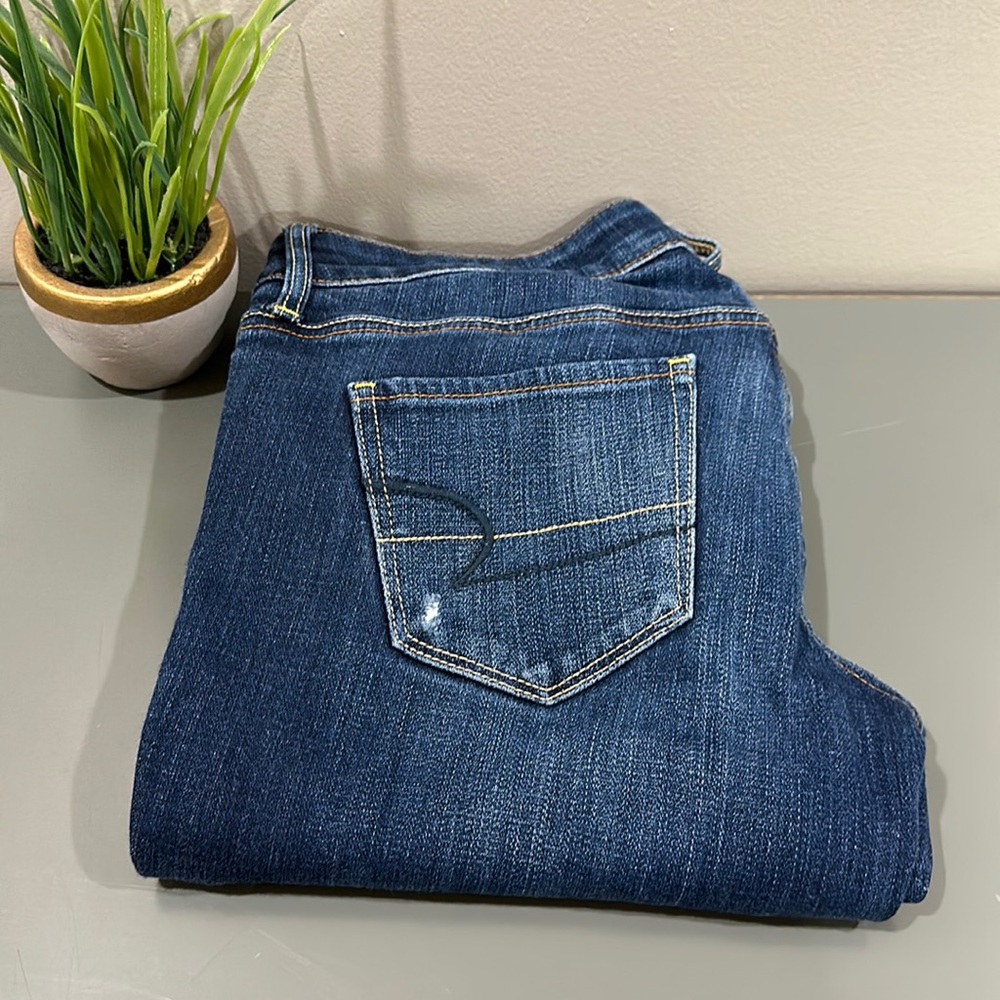 American eagle 6 long skinny jeans